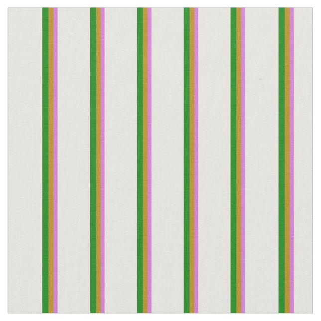 Tissu Orchidée, verge foncée, Motif vert et blanc (Fermer)