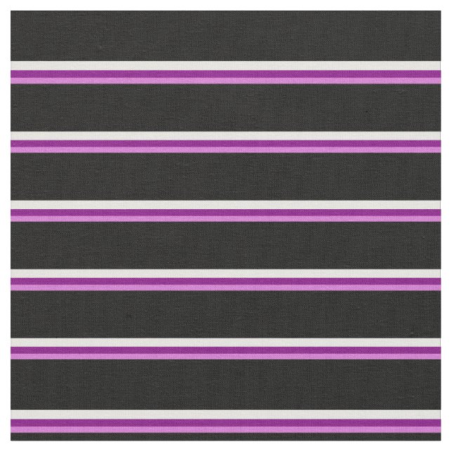 Tissu Orchidée, violet, blanche et noire Motif (Fermer)