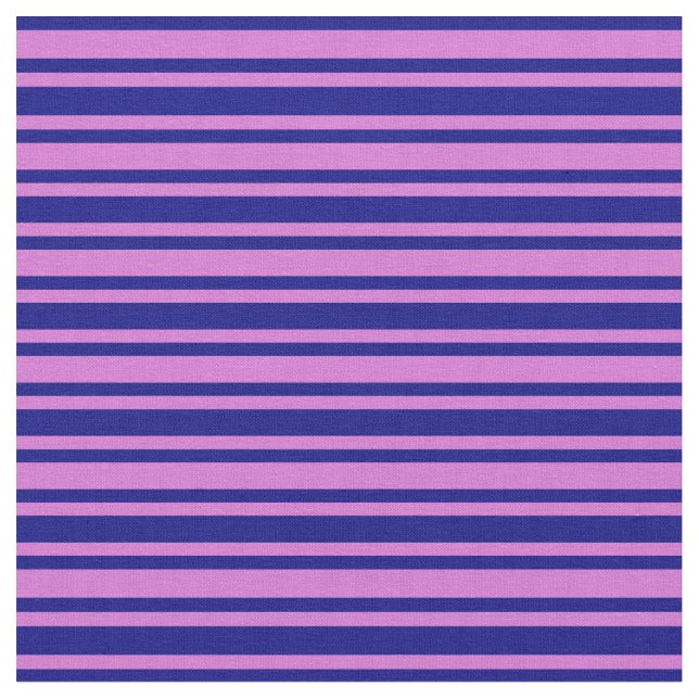 Tissu Orchidées et bandes bleues (Fermer)