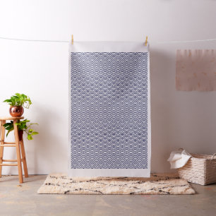 Tissu Oriental Delft Blue Koinobori Motif