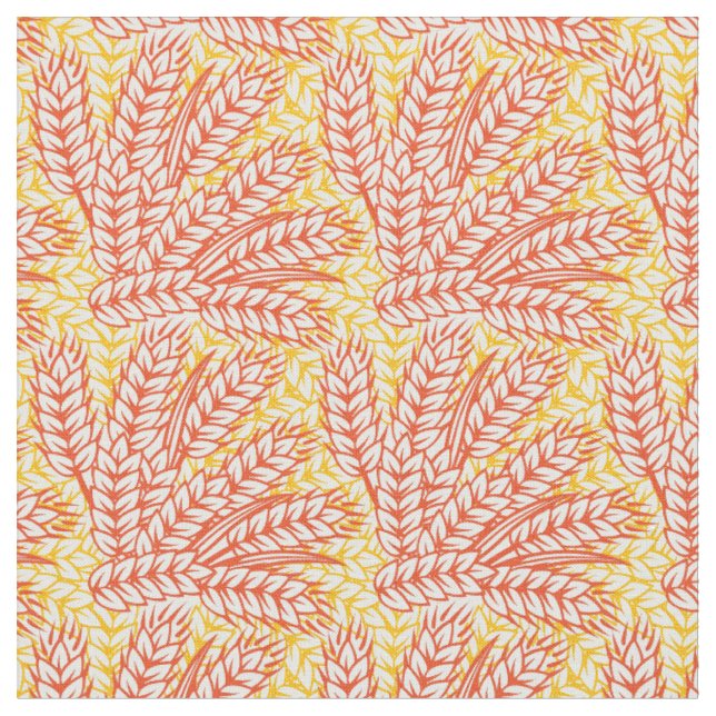 Tissu Ornement avec des oreilles de blé (Fermer)
