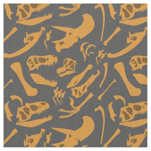 Tissu Os Dinosaures (Gris) (Fermer)