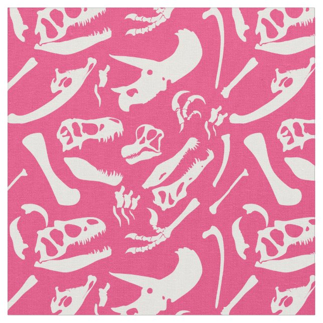 Tissu Os Dinosaures (Rose) (Fermer)