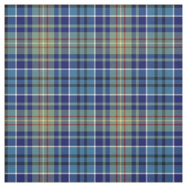 Tissu O'Sullivan Tartan Bleu Bleu Irlandais Plaid (Échantillon)