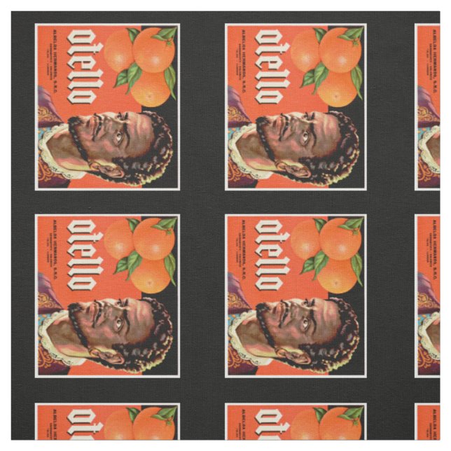 Tissu Otello Orange Étiquette (Échantillon)