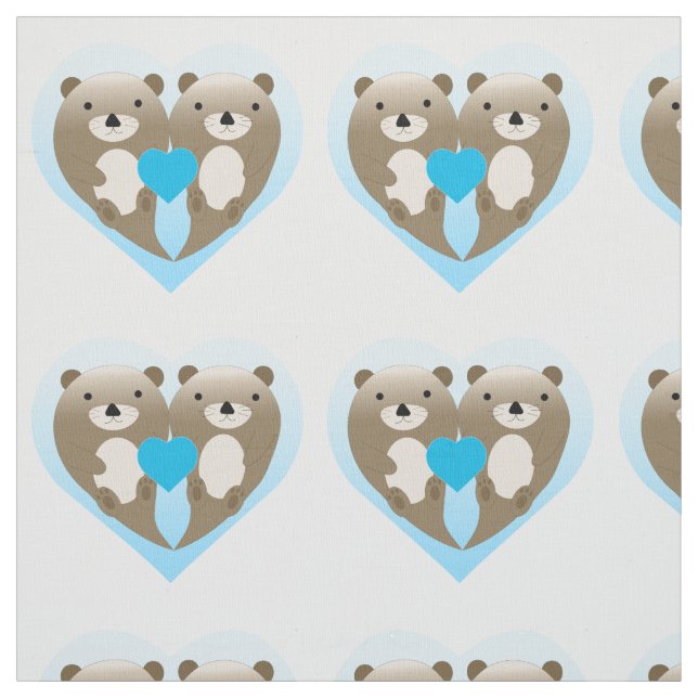 Tissu Otter Love (Échantillon)