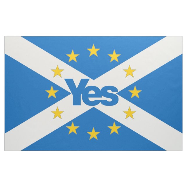 Tissu Oui au drapeau indépendant de l'Ecosse d'Européen (Yard)