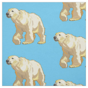 Tissu ours blanc