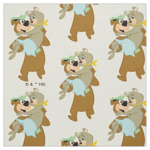 Tissu Ours de Yogi portant un ours de Cindy