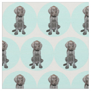 Tissu Ours gris brillant dans le bleu