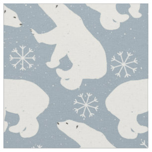Tissu Ours polaire d'hiver sans couture motif + vos idée
