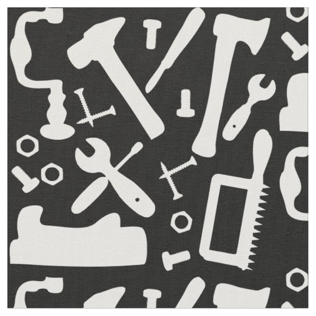 Tissu Outils De Travail De La Menuiserie Du Motif Commer (Fermer)