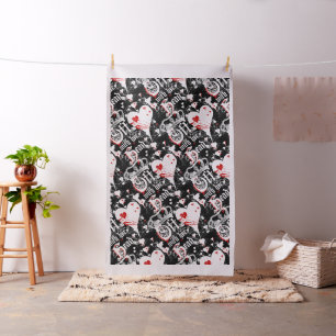 Tissu Outre de avec sa Reine principale de noir de