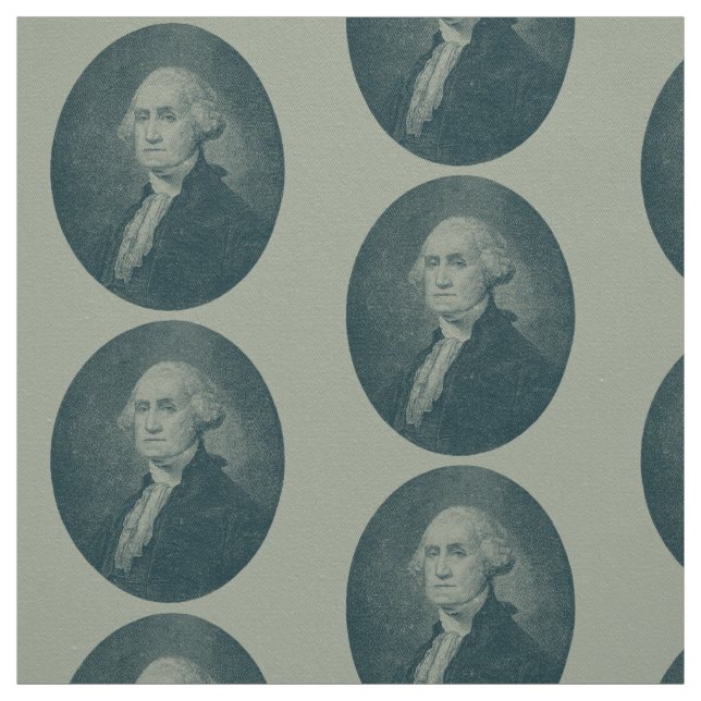 Tissu Oval du Portrait de George Washington (Échantillon)