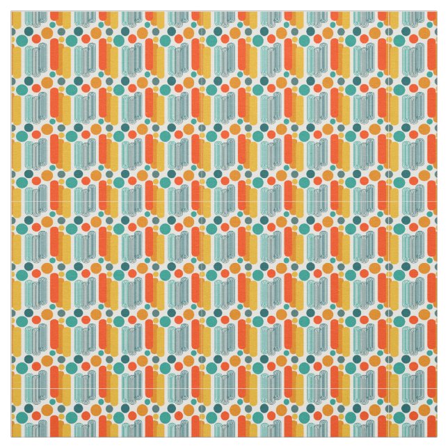 Tissu Ovales et cercles (Échantillon)