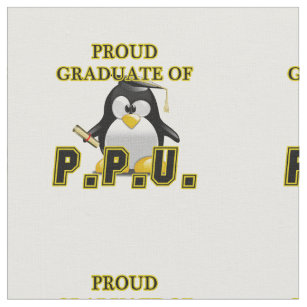 Tissu P.P.U. Diplômé - Pingouin mou