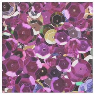Tissu Paillettes roses magenta Girly de Faux