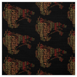 Tissu Paire de danse en tant que mots conception de nuag