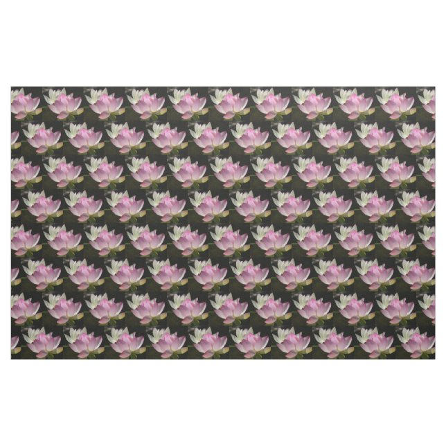 Tissu Paire de fleurs de Lotus II (Yard)