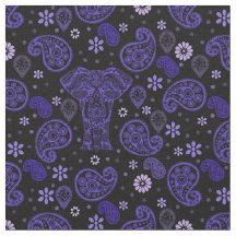 Tissu Paisley Elephant Damask