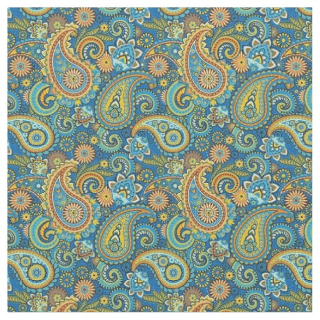 Tissu - Paisley français multicolore (Fermer)