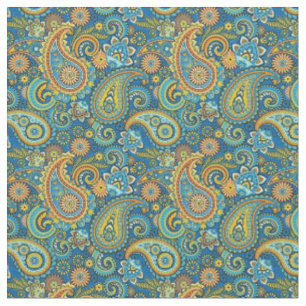 Tissu - Paisley française multicolore