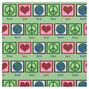 Tissu Paix amour Terre
