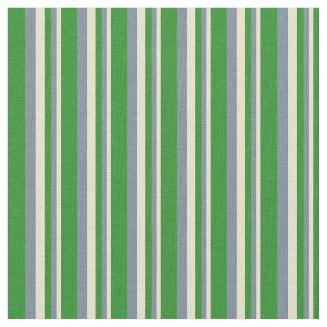Tissu Pale Goldenrod, Light Slate Grey & Forest Green (Fermer)