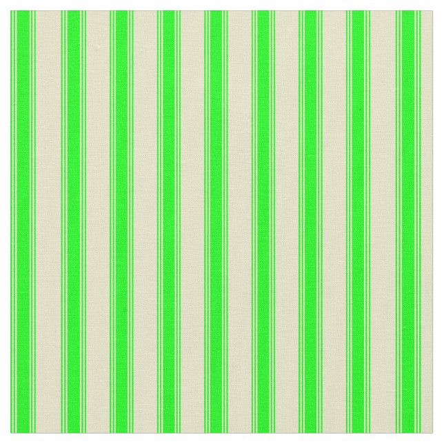 Tissu Pale Goldenrod & Lime Stripes (Fermer)