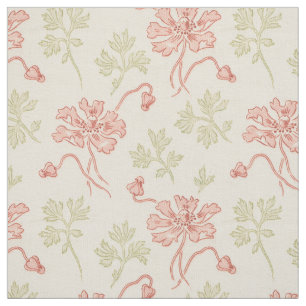 Tissu Pale Poppies 1920