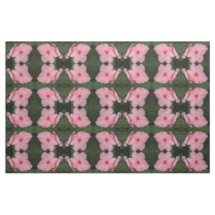 Tissu Pale Rose Impatiens Fleur Macro Floral Motif