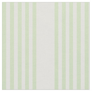 Tissu Pale vert et blanc cinq bandes motif