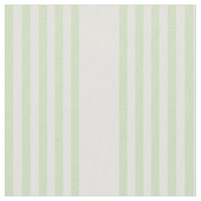 Tissu Pale vert et blanc cinq bandes motif (Fermer)