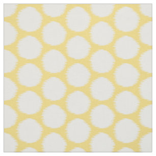 Tissu Pale Yellow Asiatique Moods Ikat Dots