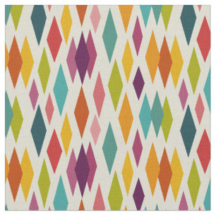 Tissu Palm Springs Diamonds Motif moderne du Moyen-sièc