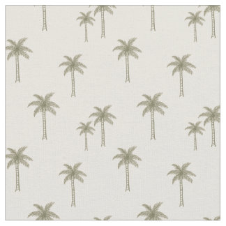 Tissu Palmiers Boho Côté Mer Tropical Bohème Été