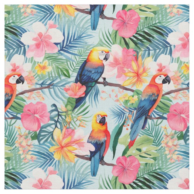 Tissu Palooza des perroquets (Fermer)