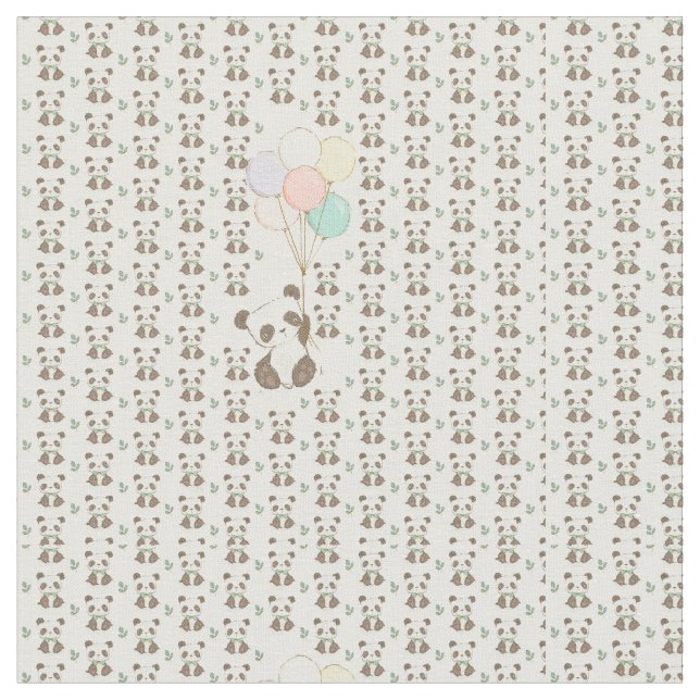 Tissu Panda de ballon (Fermer)
