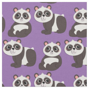 Tissu Panda Porte de mignons enfants