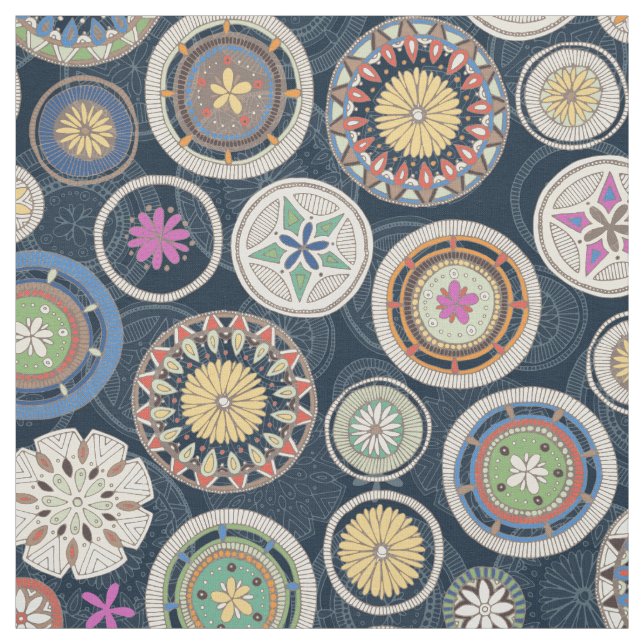 Tissu pango mandala echo (Échantillon)