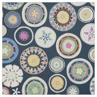 Tissu pango mandala indigo