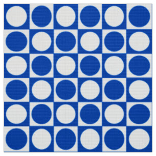 Tissu Panneau de contrôle du milieu du siècle - cobalt e