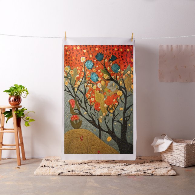 Tissu Panneau de courtepointe en style William Morris (In Situ)