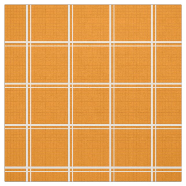Tissu Panneau de fenêtre orange chargé (Échantillon)