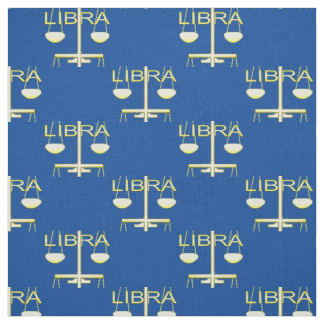 Tissu Panneau étoile Balance dorée de Libra (Échantillon)