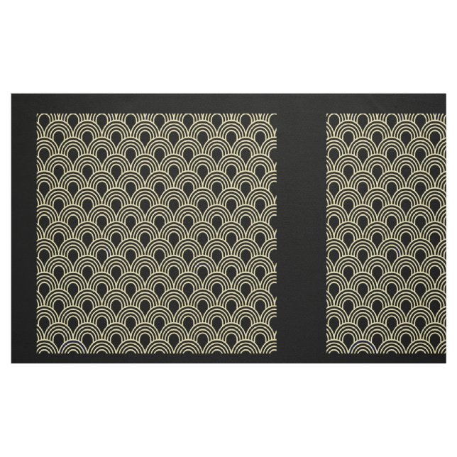 Tissu # Panneaux style Arc Art Déco 16pouces. (Fat Quarter)