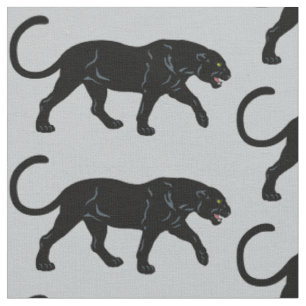 Tissu panthère noir