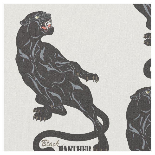 Tissu panthère noir (Fermer)