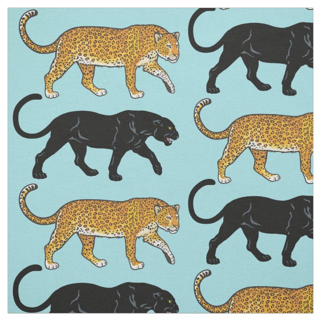 Tissu panthère noir (Échantillon)