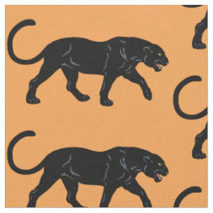 Tissu panthère noir